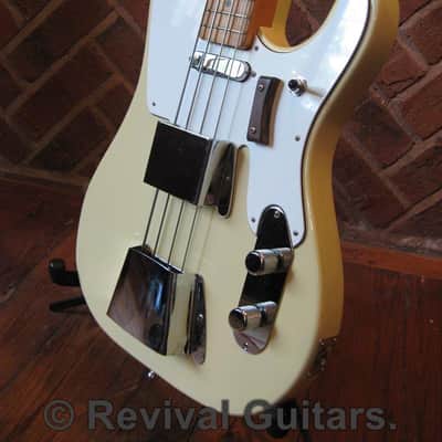 1970's Vintage Made in Japan Angelica Deluxe Tele Bass, all original with Case image 7