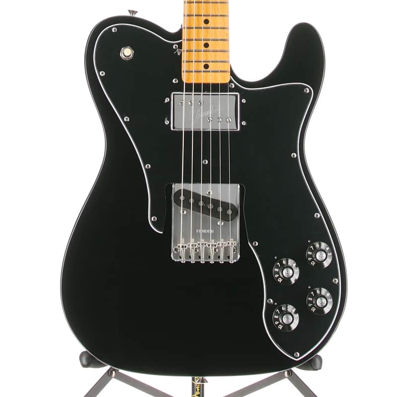 Fender Certified Pre-Owned American Vintage II 1977 Telecaster Custom, Maple Fingerboard, Black (E1) (30759) - Mint
