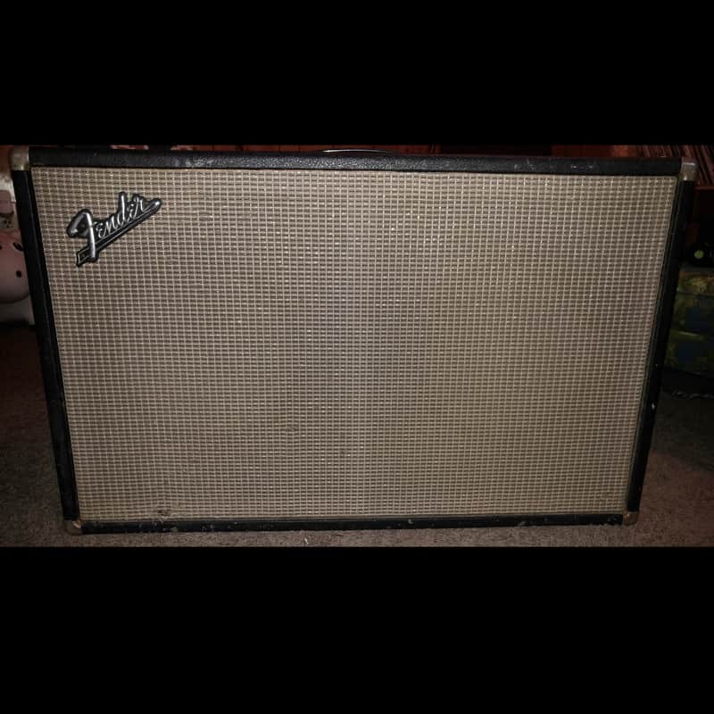 1965 Blackface Fender Bassman 2x12 Speaker Cab image 1