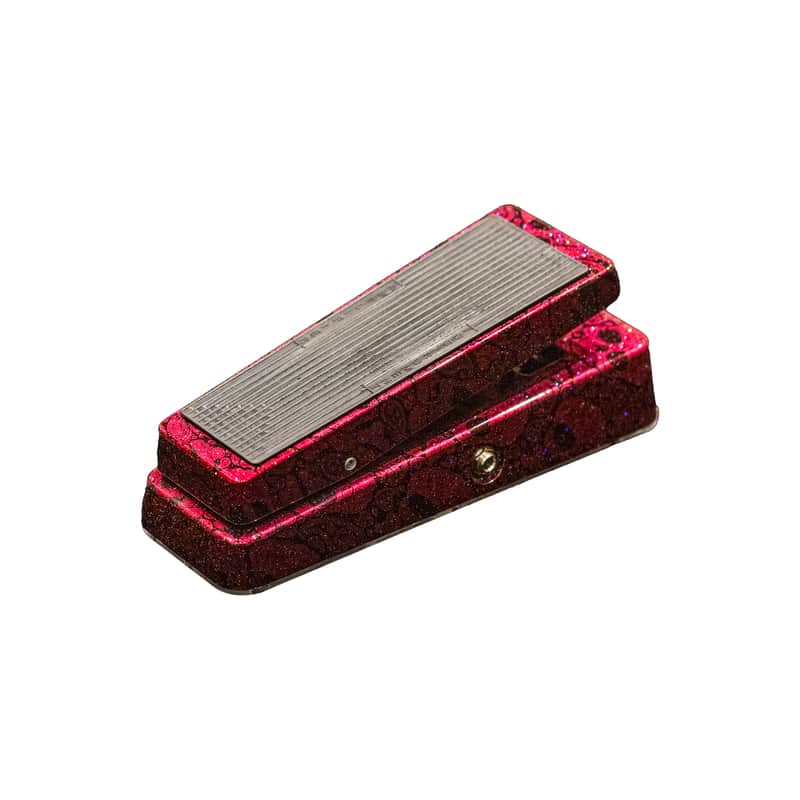 Flattley Wah Pedal 10th Anniversary Edition - Red Paisley Skulls image 1