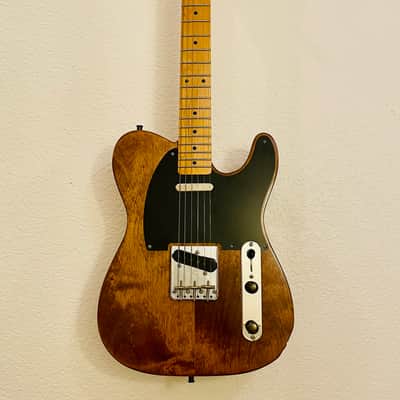Partscaster Tele 2 Piece Alder Body One Piece Maple Neck Made with High End Parts 2026 - Walnut image 1