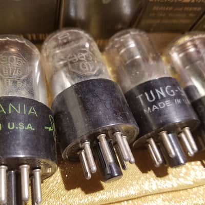 RCA etc. Pair (2) 3Q5 tNOS AT1000 TESTED Vacuum Tubes Beam Power VT221 JAN-CRC-3Q5 3Q5GT/G 1940-1959 image 5