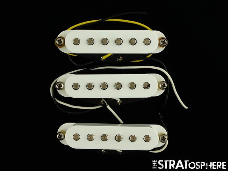 USED Fender Squier Strat PICKUPS PICKUP SET Ceramic Single-Coil Stratocaster image 1