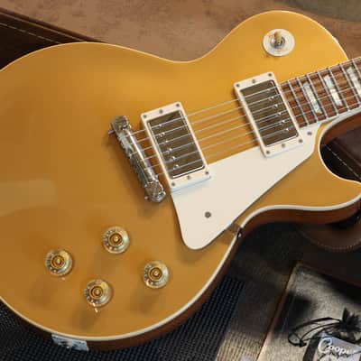 2012 Gibson Custom Shop 1954 Reissue Les Paul Standard BurstBuckers Electric Guitar Goldtop + COA OHSC image 2