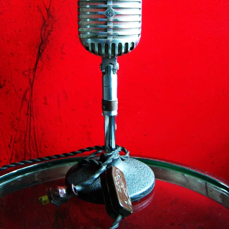 1940’s Shure 55 Cardioid Dynamic Microphone Satin Chrome