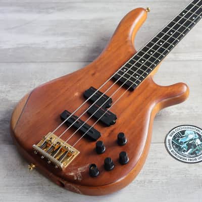 1980's TUNE "Bass Maniac" Japan TBC-4  25-Fret Bass Guitar (Natural Stain) image 1