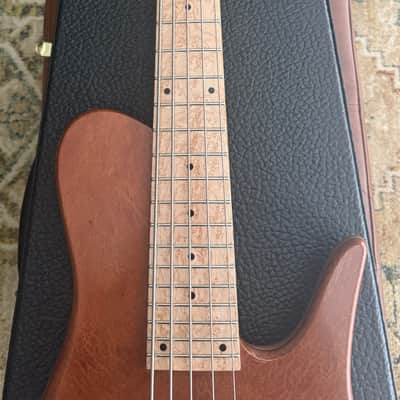 Fodera Imperial Elite 5 – Redwood Burl Top / Walnut Body – Excellent Condition (Home Studio Only) image 5