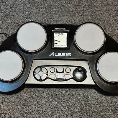 Alesis CompactKit 4 Tabletop Electronic Drum Pad Kit Complete W/ Manual image 2