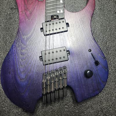 Legator Ghost G6FP 6-String Headless Multiscale Electric Guitar (Iris Fade) image 1