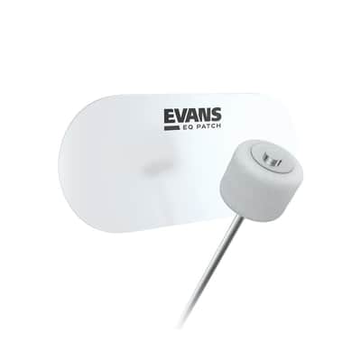Evans EQ Double Pedal Drum Patch | Clear Plastic image 1
