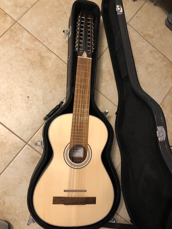 Thomann Viola de Terra 18 string guitar natural image 1