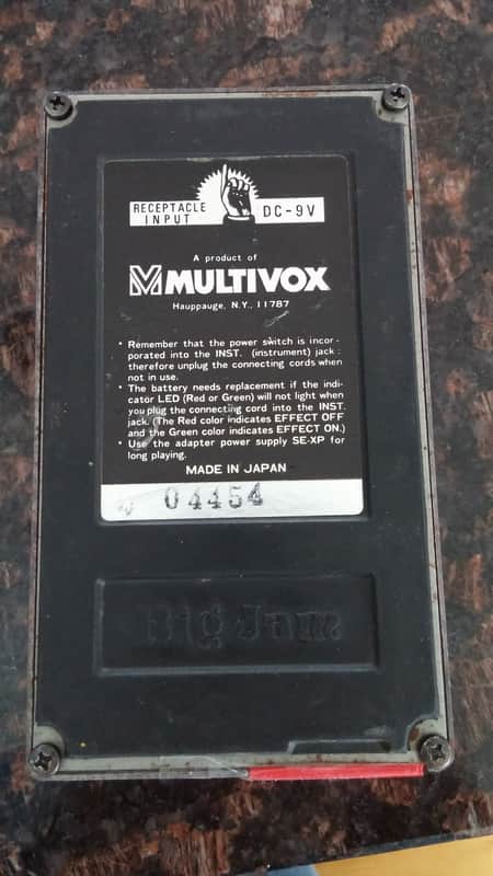 Multivox Big Jam Distortion SE-8 80's Red | Reverb