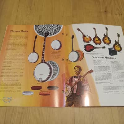 Vintage 1972 Harmony Instrument Catalog! Rare, Original Case Candy, Paperwork! image 12
