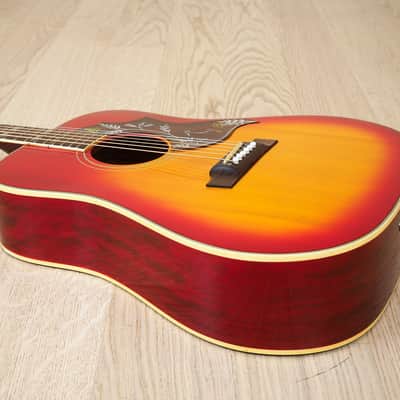 1960s Lyle 680-L Hummingbird Set Neck Vintage Dreadnought Acoustic Guitar Japan w/ Case image 11