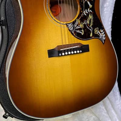 NEW! Gibson Custom Shop Hummingbird Koa/Carpathian Spruce Acoustic-Electric Guitar - Honeyburst - 4.55lbs - Authorized Dealer! G06406 image 7