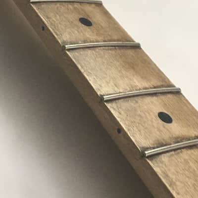 Lefty Reverse Musikraft Telecaster Aged Heavy Relic Tele Guitar Neck Amber Bone Nut Maple Made in USA Custom image 8