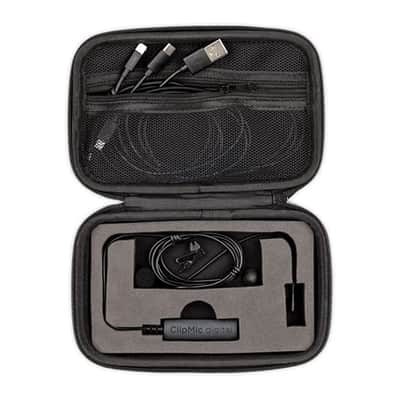 Apogee Electronics ClipMic digital 2 Lavalier Microphone Bundle with Auray Fuzzy Windbuster and Tie/Lapel Clips (3-Pack) image 6