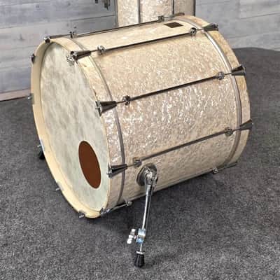 Used GMS 5pc Drum Set White Marine Pearl - Fair image 2