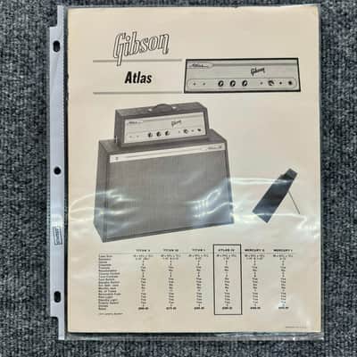 Gibson Atlas Amplifier Brochure From The 60's image 2