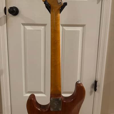Partscaster Thinline S-Style (Fender Semi-hollow Strat) 2010's - Quilted Amber image 7