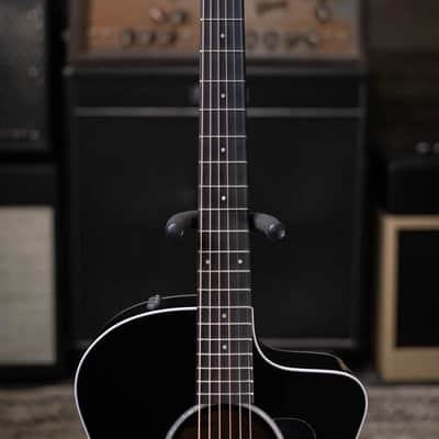 Taylor 214ce-BLK Plus Grand Auditorium Acoustic/Electric Guitar - Black with Aerocase image 4