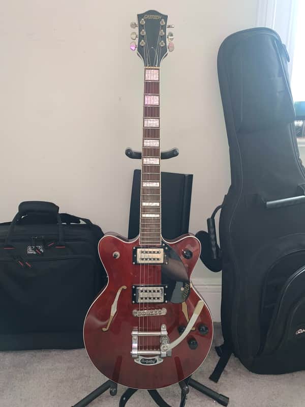 Gretsch G2655T Streamliner Center Block Jr. Double-Cut with Bigsby, Dark Red WITH HARD CASE image 1