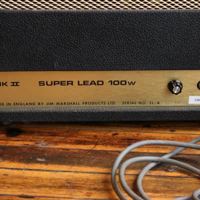 1976 Marshall Super Lead 100 MKII 2-Channel 100-Watt 6550 Head (w/ Master Volume Mod) image 7