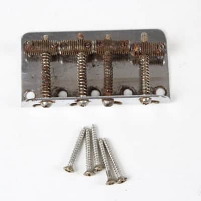 1966 Vintage Fender Precision Bass/Telecaster/Jazz Bass BRIDGE w/Original Screws USA 1960s image 1