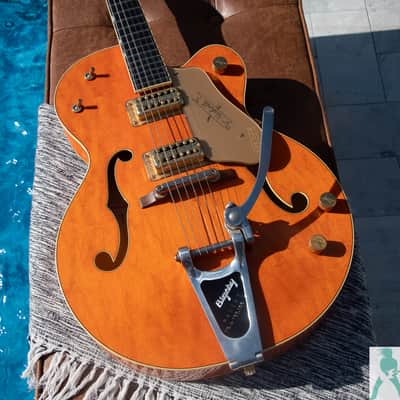 2006 Gretsch G6120-1960 Nashville Reissue - w Original Bigsby - Western Orange - Made in Japan image 1