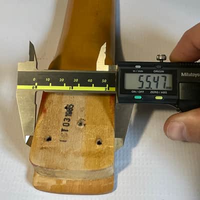 1985 Kramer USA Banana Maple Fretboard Guitar Neck Floyd Ready 22 Frets Dot Inlay w/ Neckplate (Non Scarf) Bild 24