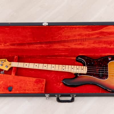 1973 Fender Precision Bass Sunburst Vintage Bass, Lightweight w/ "A" 1 1/2" Nut & Case image 24