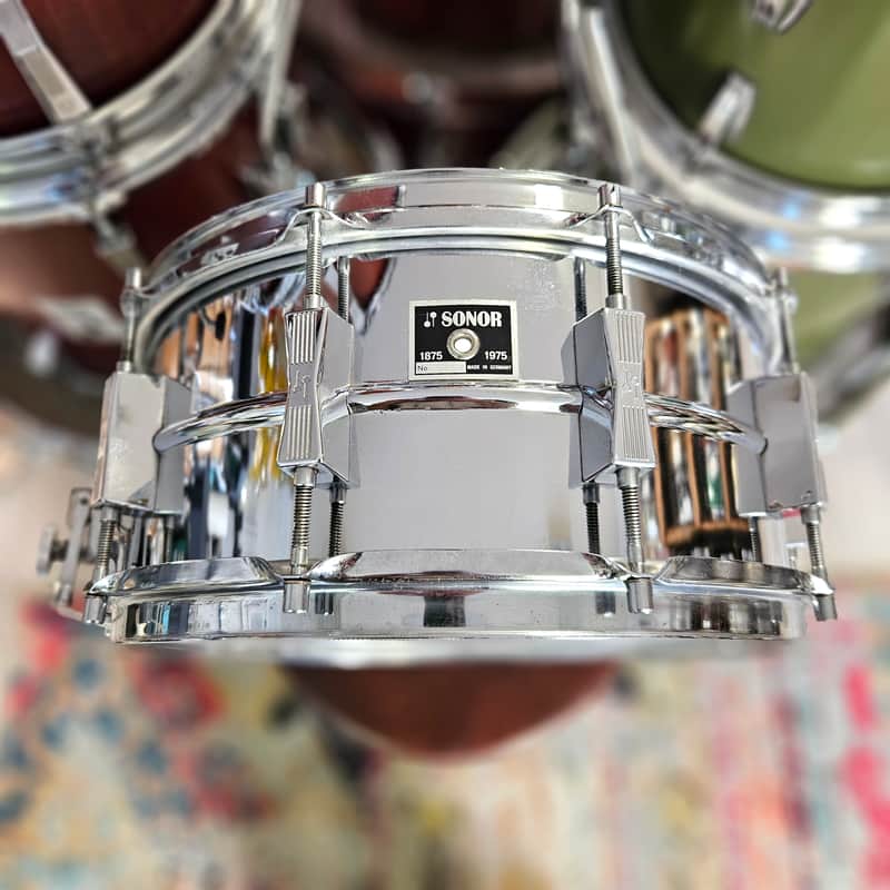Sonor D-506 Phonic 14x6.5" 10-Lug Ferro-Manganese Steel Snare Drum 1975 - 1979 image 1