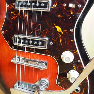 Sakai (Teisco-ish) "Hertiecaster" 2 pickups model  ~1973 made in Japan image 4