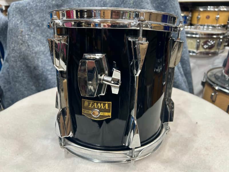 Tama Artstar II 10X10 Rack Tom (10153-1144) 80's - Black Lacquer image 1