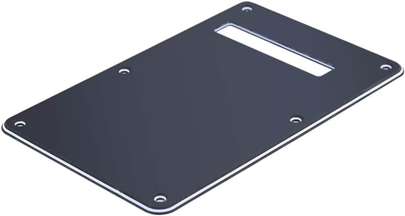 Pickguard Tremolo Cavity Cover Backplate Back Plate 3Ply for Style Electric Guitar Black image 1