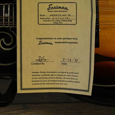 Eastman MD515/TV Wide-Neck Mandoline - Sunburst image 14