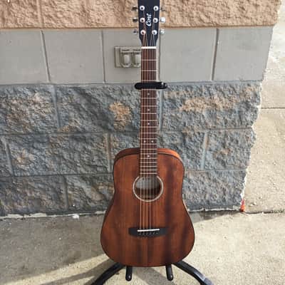 Cort AD Mini M Standard Series 3/4-Size Mahogany Dreadnought Open Pore Natural w/Bag image 2