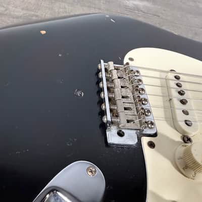 Fender V000 Serial Number American Vintage 1957 RI Stratocaster 1982 - Black image 7