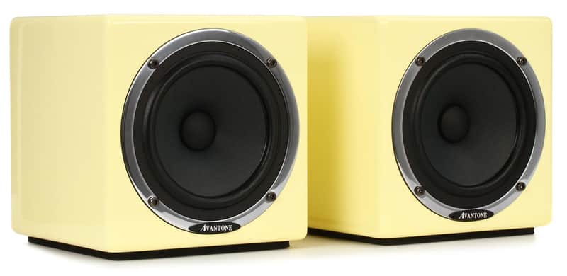 Avantone Pro Active MixCubes 5.25 inch Powered Studio Monitor Pair - Retro Cream image 1