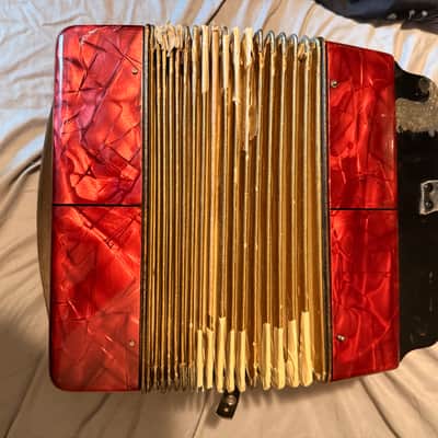 German made Hohner Erica Two-Row Accordion image 3
