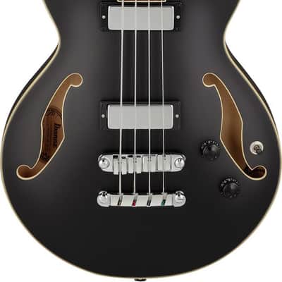 Ibanez AGB200 Semi-hollow Bass Guitar - Black Flat (AGB200BKF) image 11