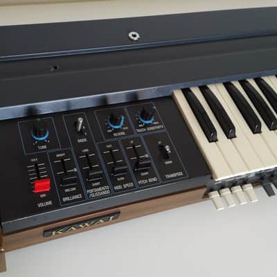 Kawai Teisco S-100P vintage analog synthesizer with aftertouch and spring reverb Sh image 4