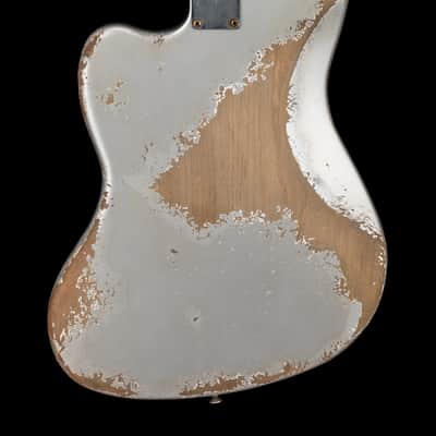 Mint Fender Custom Shop NAMM Masterbuilt Apprentice Dylan Delpizzo-Howell 1962 Jazzmaster Ultra Heavy Relic - Inca Silver #78858 image 2