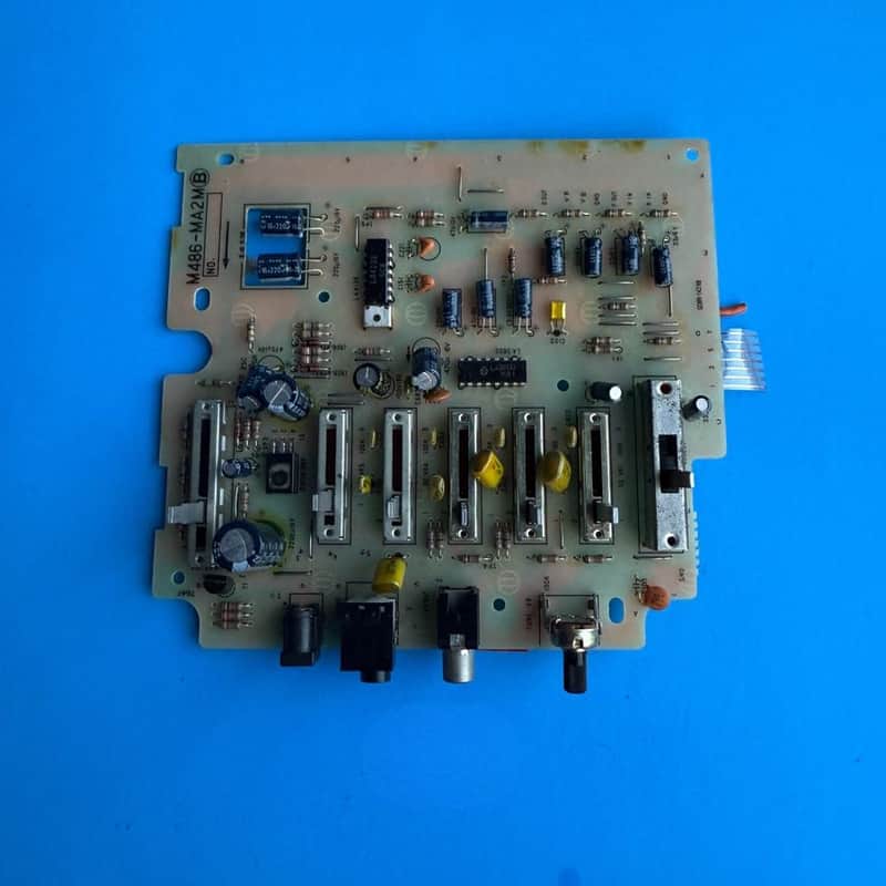 CASIO MT-100 Vintage Keyboard Part: EQ AC input Volume Fader PCB [M486-MA2M] image 1