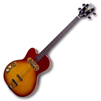 Kay Left Handed Bass K162VHS-LH  Pro Bass Electronic Bass Guitar Honey Sunburst-Just Released image 2
