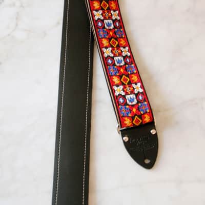 Vintage 70s Ruby 'Woodstock' Guitar Strap Replica image 5