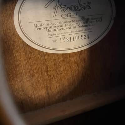 Fender CG-7 Classical Guitar - Natural image 3