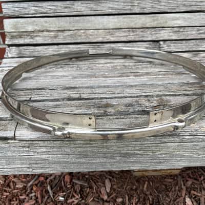 Slingerland Radio King 14" Vintage 1950's Nickel Drum Hoop image 8