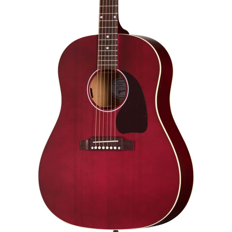 Gibson J-45 Special Acoustic Electric Guitar - Satin Wine Red image 1