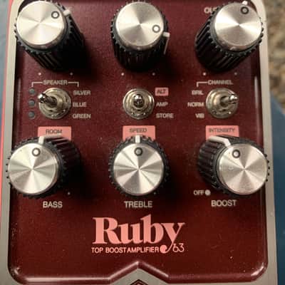 Universal Audio Ruby ’63 Top Boost Amplifier 2022 - Present - Ruby / Silver image 4